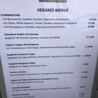 Vegan Menu at La Taverna in Lueneburg