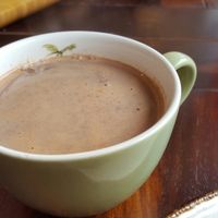 Chocolat chaud un peu épicé - quel réconfort!   at Les Gourmandises Louca  in Quebec