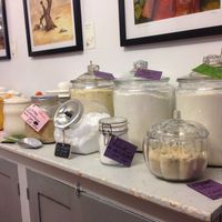 Section vrac bio et vegan at Les Gourmandises Louca  in Quebec