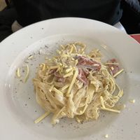 Vegan carbonara 🍝  at La Trattoria in Malmo