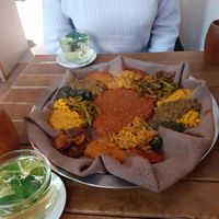 Plate for two at Beza Ethiopian Food in South East London