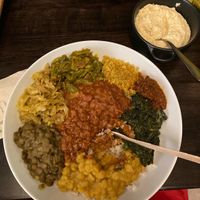 August 2023 rice bowl  at Beza Ethiopian Food in South East London