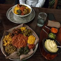 Vegan menu at Beza Ethiopian Food in South East London
