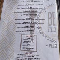   at Beza Ethiopian Food in South East London