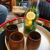 Lovely water at Beza Ethiopian Food in South East London