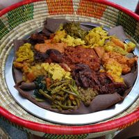 sharing platter for 2 at Beza Ethiopian Food in South East London