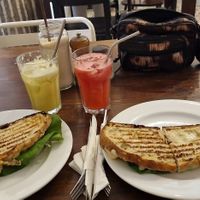 Vegan sandwiches (Missing avocado) at El Cafe in Havana