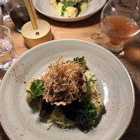 Oyster mushroom tart  at Cradle in Sudbury
