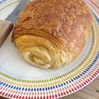 Chocolate croissant 💚 at Cradle in Sudbury