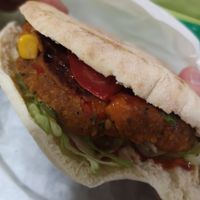 Veggie Burger at Fries with Benefits in Limassol