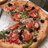 Veg-pizza(vegan) at Mellow Mushroom in Savannah