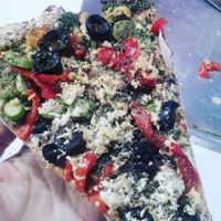 Vegan pizza  at One Pizzeria  in Medellin