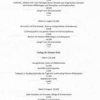 Menü 5 Oktober - 8.10  at Hotel Gasthaus and Restaurant zur Post in Klotten