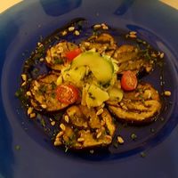 Vorspeise, Auberginen Carpaccio  at Hotel Gasthaus and Restaurant zur Post in Klotten