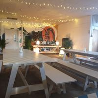 Upstairs food hall at GRUB in Manchester