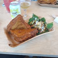 Deep fried sandwich at GRUB in Manchester