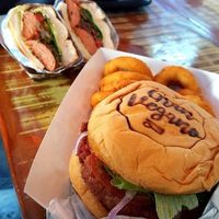 Happy Puh (front) and Vira Lata at Gran Vegano in Sao Paulo