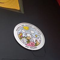 Plaquinha fofa at Gran Vegano in Sao Paulo