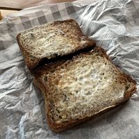 Requeijão toast  at Padoca Vegan in Sao Paulo