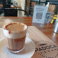 Bresilian capuccino at Padoca Vegan in Sao Paulo