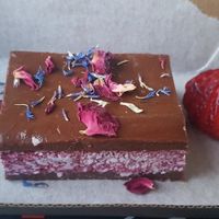 Raw cherry ripe slice at Riptide Pizza in Woolgoolga