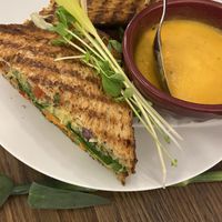 Panini and Thai soup   at Sol Kitchen in Collingwood