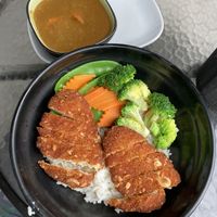 Vegan Katso Curry Don $14 at Tempura Japanese Cafe in Elsternwick