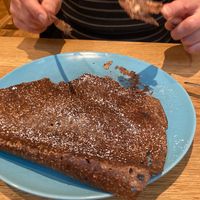 Dessert crepe, dark chocolate and banana!  at Crepes a la carte in North West London