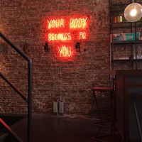 Neon art at Mastino V in Amsterdam