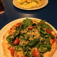 Pizza Love and the white New Vegan  at Mastino V in Amsterdam