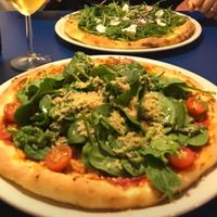 A lot of greens, not much cheese. at Mastino V in Amsterdam