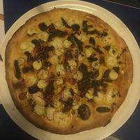 Shiitake pizza at Mastino V in Amsterdam