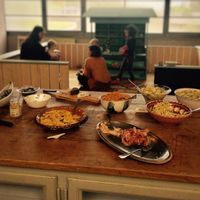 Brunch bar and kids play area at Zmorgeland in Basel