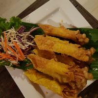 Mushroom wontons at Mama Cindy Restaurant in Khao Lak