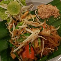 Vegan pad thai at Mama Cindy Restaurant in Khao Lak