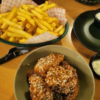Jager wings and fries at Down the Hatch in Liverpool