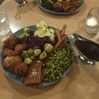 Vegan roast at Down the Hatch in Liverpool