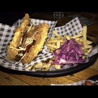 Chicken Burger with Slaw  at Down the Hatch in Liverpool