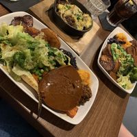 Vegan Sunday roast   at Down the Hatch in Liverpool