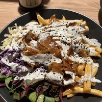 Loaded fries Kebabish  at Down the Hatch in Liverpool