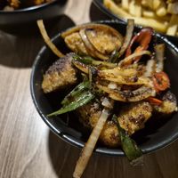 Salt and pepper tofu at Down the Hatch in Liverpool