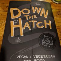 Menu at Down the Hatch in Liverpool