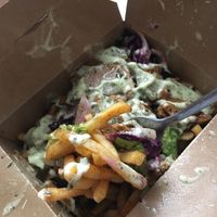 Kebabish loaded fries so much flavour  at Down the Hatch in Liverpool