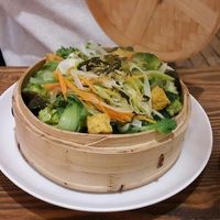 Rice dish in bamboobox at Chi Oh in Berlin