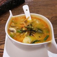 Spicy coco soup at Chi Oh in Berlin