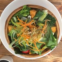 steam cooked veggies with udon  at Chi Oh in Berlin