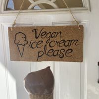 Chocolate vegan ice cream  at Vegan Parad-ice in Cruz De Huanacaxtle