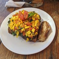 Tofu toast at Vegan Parad-ice in Cruz De Huanacaxtle