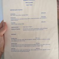 Menu at Vegan Parad-ice in Cruz De Huanacaxtle