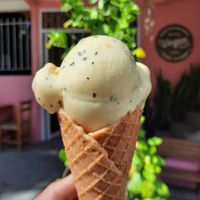 Helado de maracuyá 💛 at Vegan Parad-ice in Cruz De Huanacaxtle